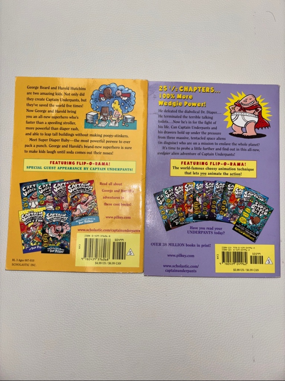 👶 2 Book Bundle | Captain Underpants & Super Diaper Baby Graphic Novels - Picture 2 of 6